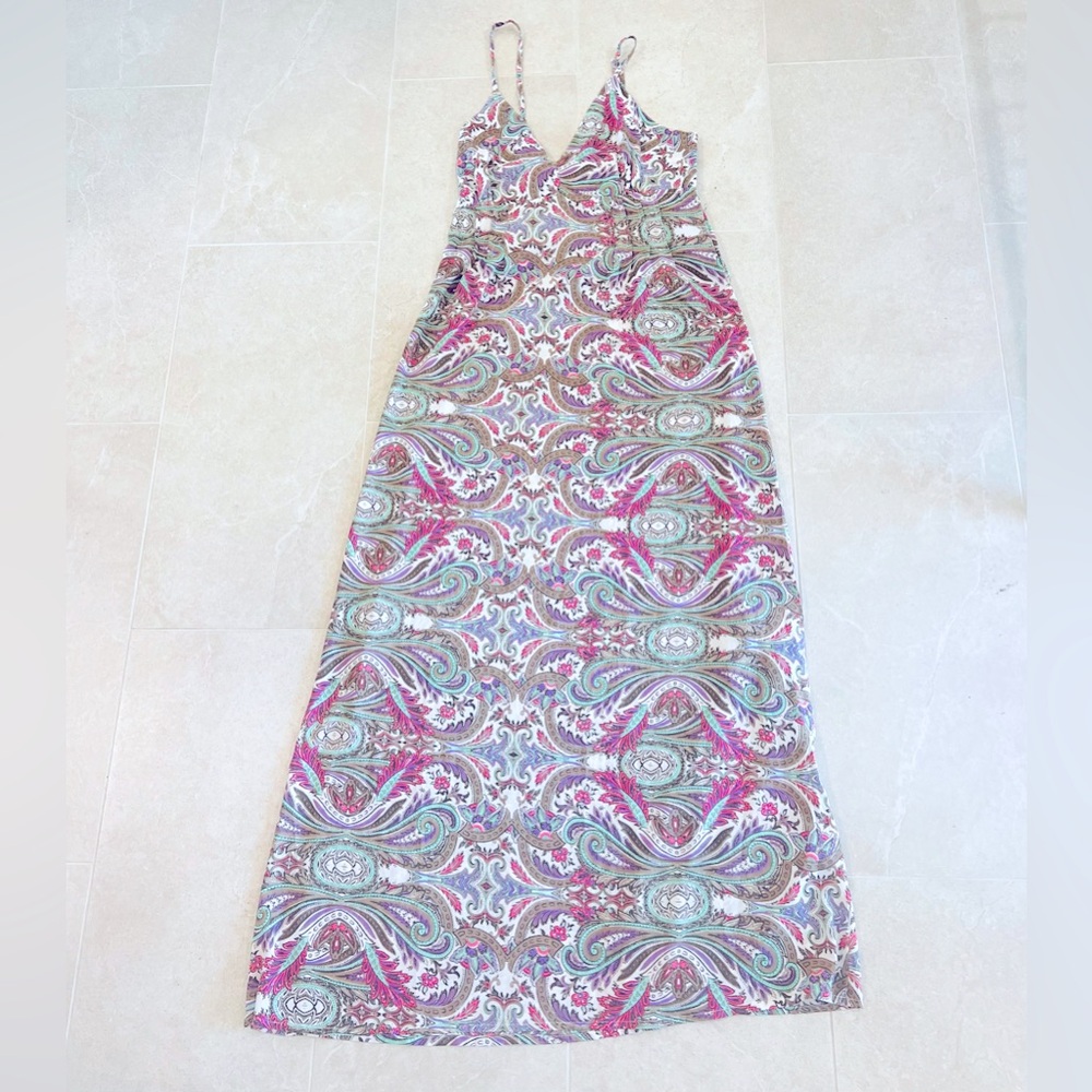 LILA SHYAM FLORAL MAXI DRESS SIZE MEDIUM